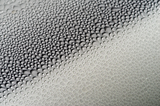 ceramic coating hydrophobic water beads