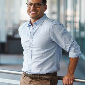 smiling man portrait client